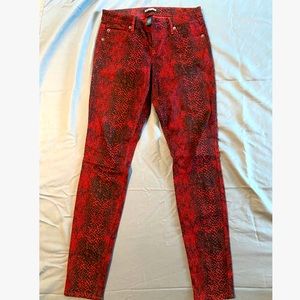 Women’s Express Snakeskin Pattern Jeans/Jeggings